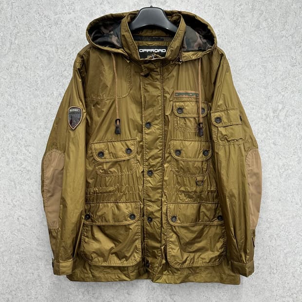 110 오프로드 남자 유틸리티 카모 바람막이 자켓