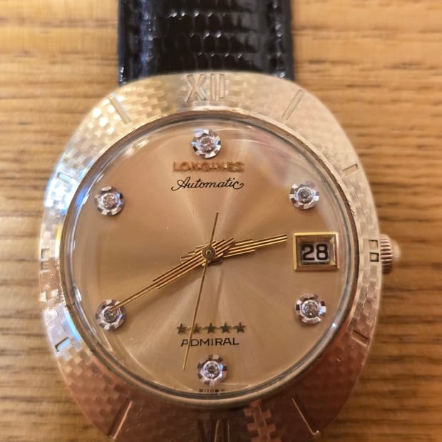 론진 어드미랄 파이브스타 다이아 시계