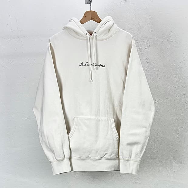 슈프림 19ss 르 럭스 화이트 후디 스웨트 셔츠