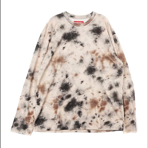 어콜드월 X 디젤 콜라보레이션 태그사틴 롱슬리브 브라운/ XL