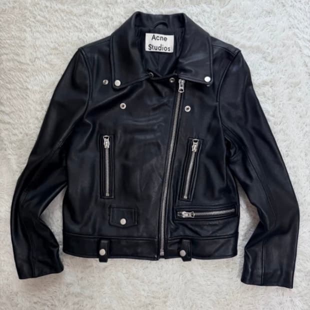 아크네 레더 자켓
