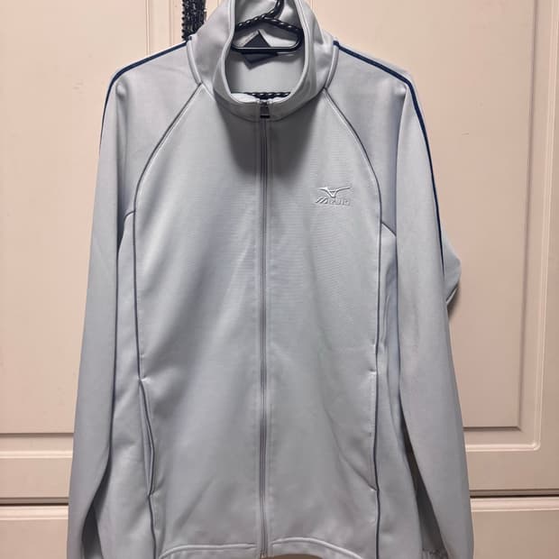 빈티지 서브컬쳐 아노깔 사이버코어 미즈노 네이비 트레이닝 져지 집업