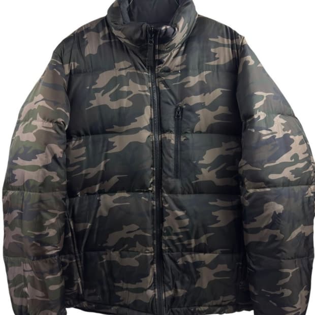 리버시블 카모 패딩