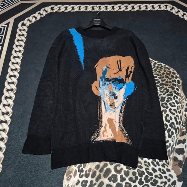 시스템 옴므 X 권철화 드로잉 니트 L 정품