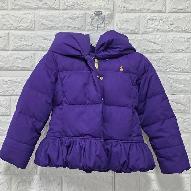택포// 폴로랄프로렌 여아 퍼플 패딩 6Y
