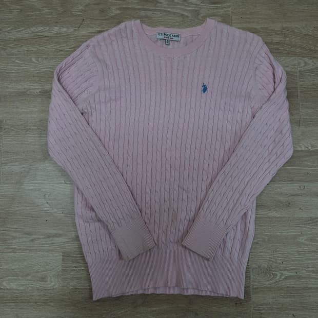 US 폴로 아센 케이블 꽈배기 니트 M(95)