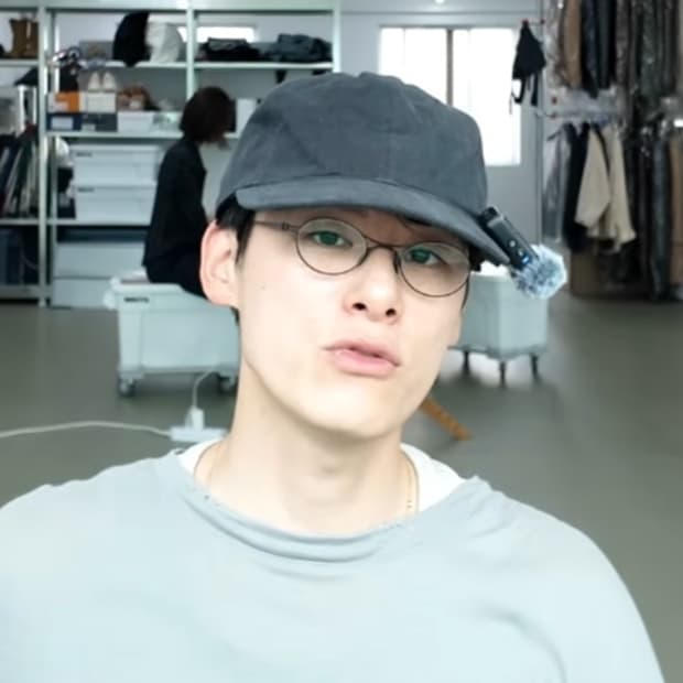 조르지오 아르마니 x 유이치 토야마 / 김원중 안경 블랙