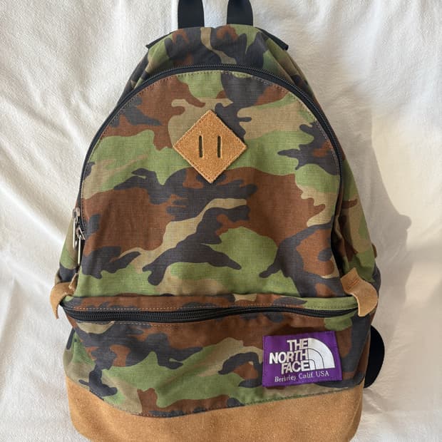 노스페이스 퍼플라벨 스웨이드 데이팩