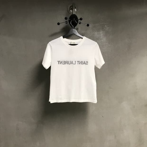YSL 생로랑 화이트 반팔 티셔츠 S(W)
