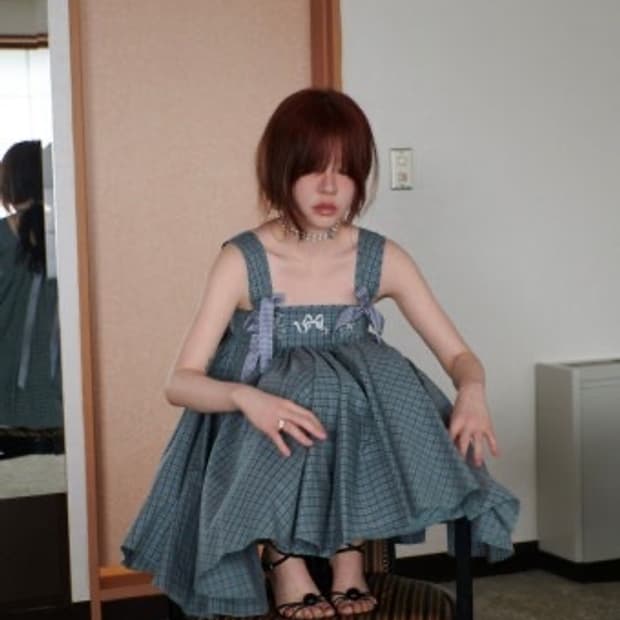 프레클 코르셋 미니 드레스