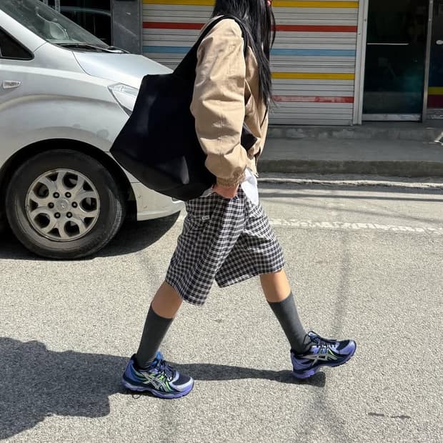 arte 아르떼 체크 팬츠 32