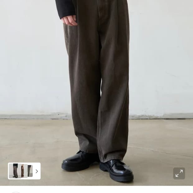 (새상품)(L)드로우핏 와이드 뉴트럴 컬러 데님 [BROWN] 판매