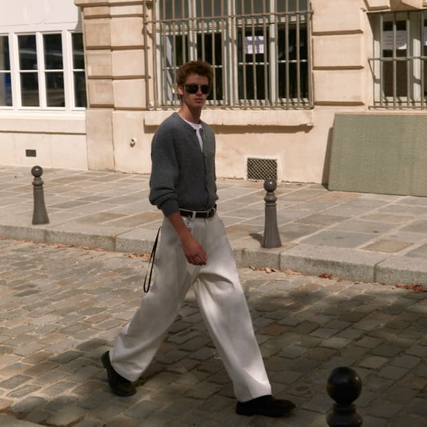 STU 와이드 코튼 팬츠 크림