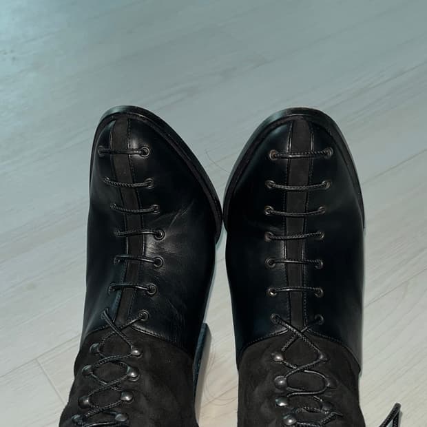 폴앤드류 레이스업 레더부츠 39