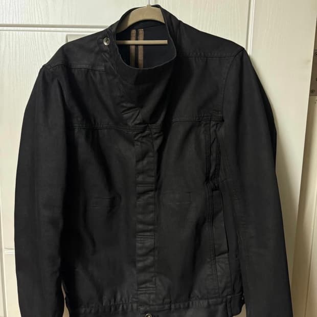 46)릭오웬스 사선 데님 자켓