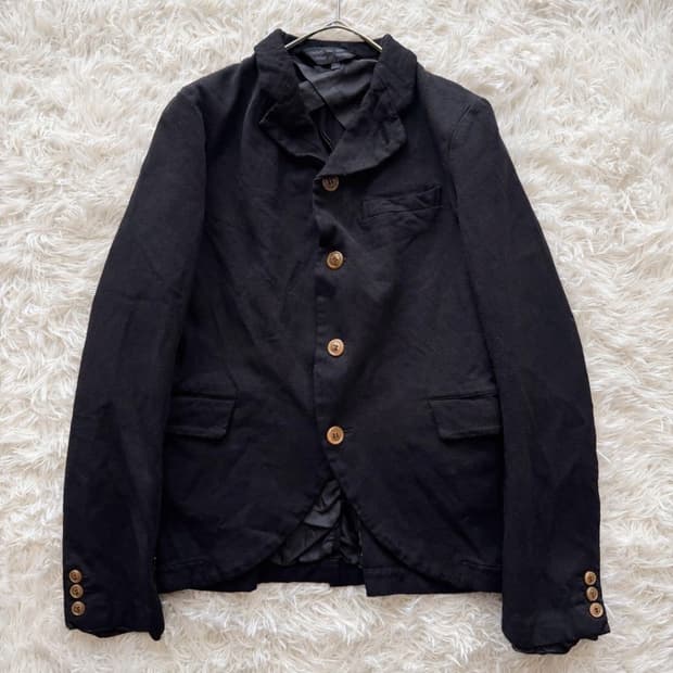 꼼데가르송 Comme des Garçons 주름가공 자켓 블랙 ss사이즈