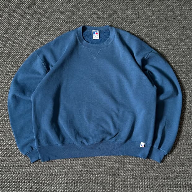 90s USA 러셀 애슬레틱 블랭크 빈티지 스웻셔츠 (105-108)