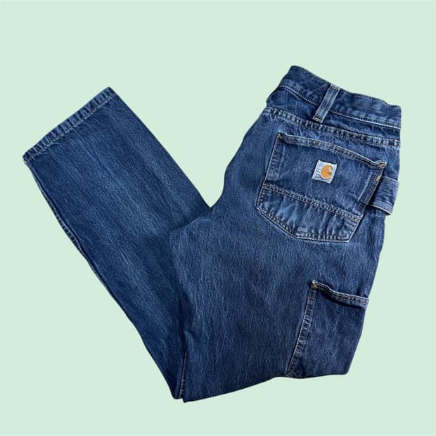 칼하트 Mexico 싱글니 카팬터 데님 팬츠 릴렉스드 핏 33