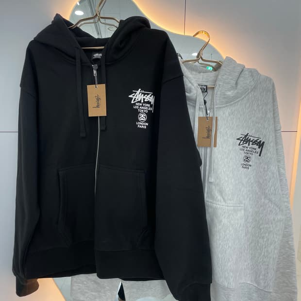 [새상품] 스투시 월드투어 남여공용 후드집업