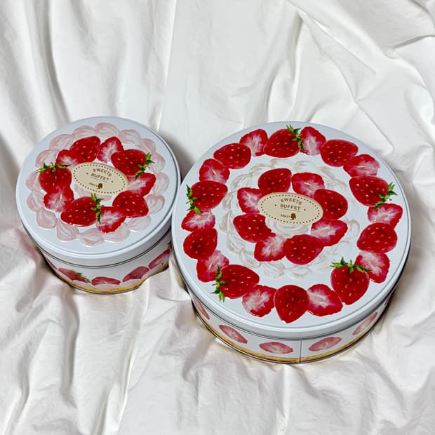 메리 초콜릿 딸기 틴케이스