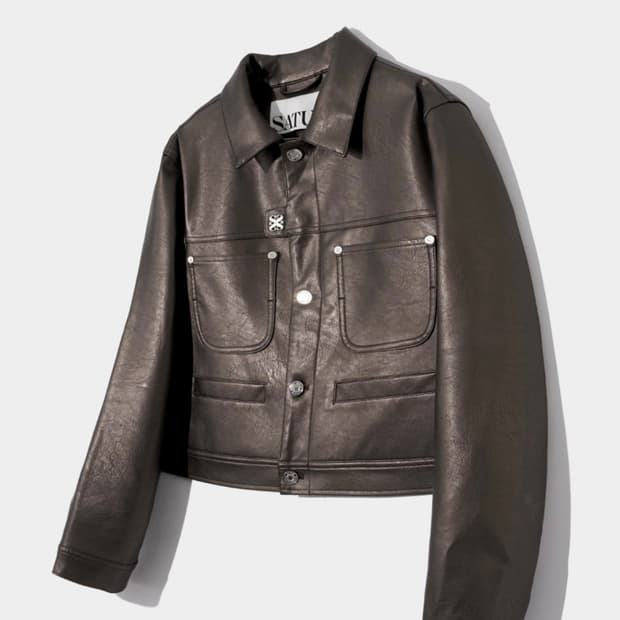 세터 심볼 레더 가죽 자켓 XL