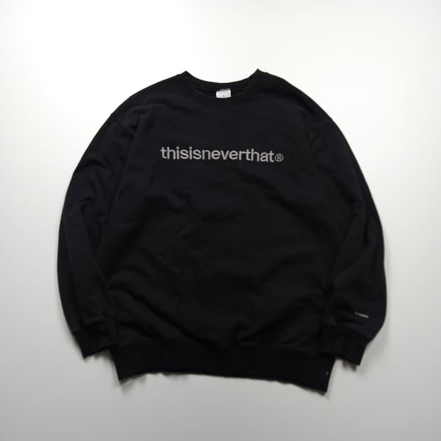 디스이즈네버댓 빅로고 박시핏 스웻 셔츠 (L)