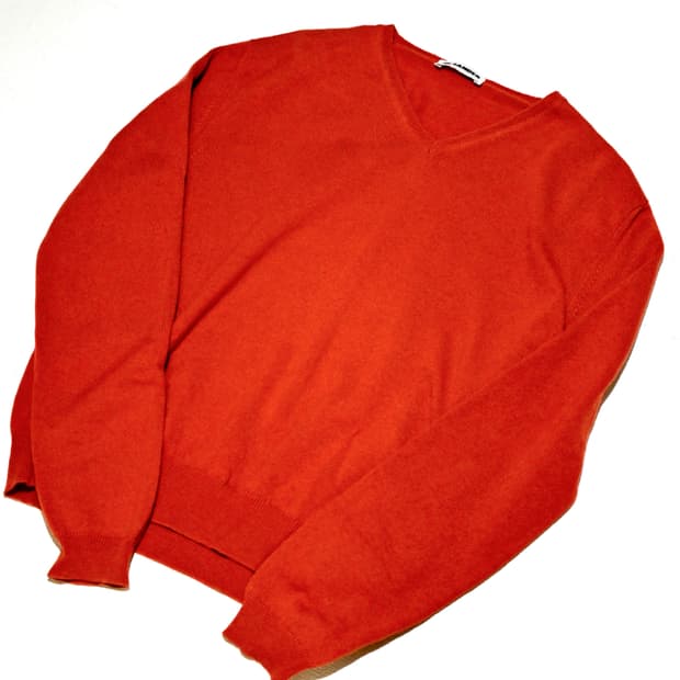Jil sander 2000s cashmere v-neck sweater