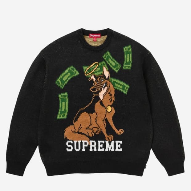 슈프림 올 독스 고 투 헤븐 스웨터 블랙 S