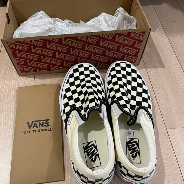 반스 체커보드 슬립온 255
