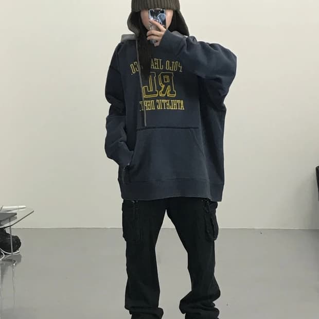 Polo Jeans Vintage Layered Hood Sweat