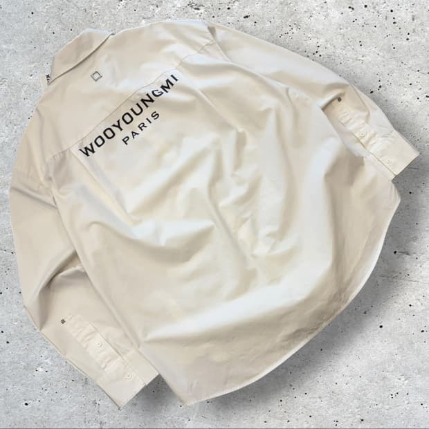 [50] 23ss 우영미 파리 빅로고 셔츠 화이트 D560