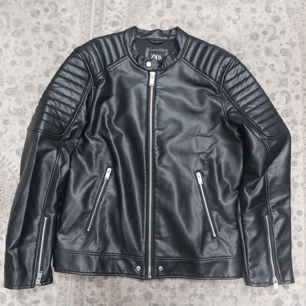 ZARA 자라 에코 이펙트 라이더 자켓 XL