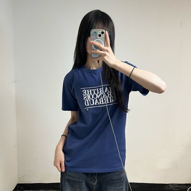 Marithé François Girbaud Navy T-Shirt