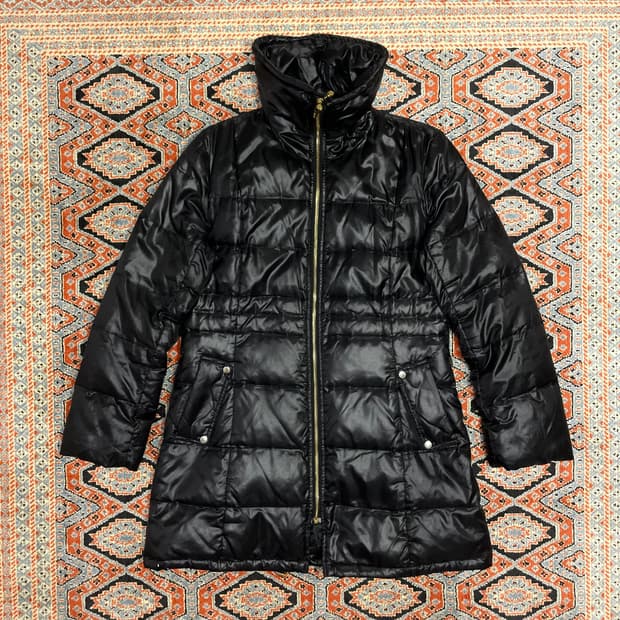 하나에모리 블랙 다운 코트 여성40