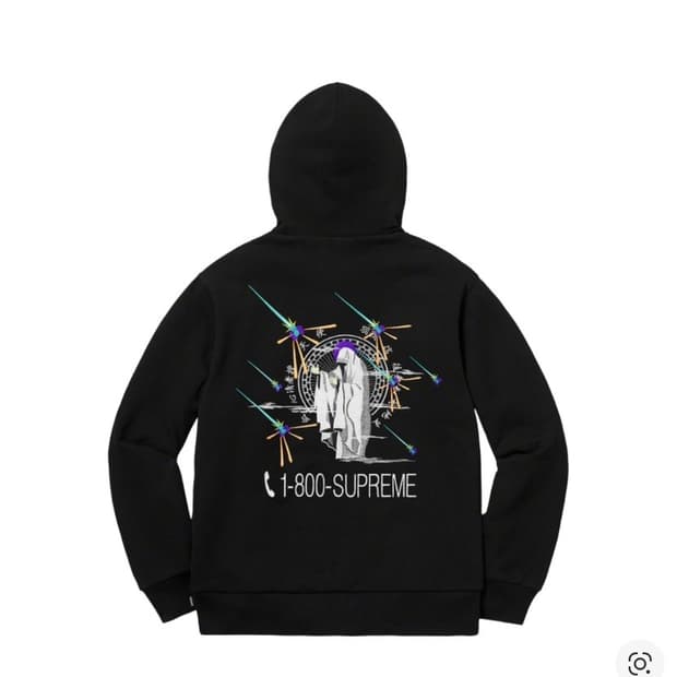 슈프림 supreme 1-800 후드 블랙 19FW