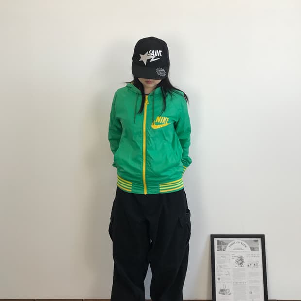 00's Nike Green Yellow Windbreaker