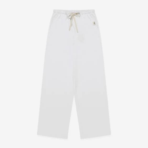 글로니 G 클래식 소프트 팬츠 화이트 트레이닝 팬츠