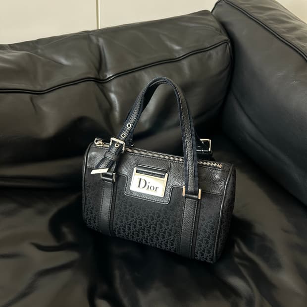 레어🩶)) 새상품급 디올 오블리크 패턴 미니 보스턴백