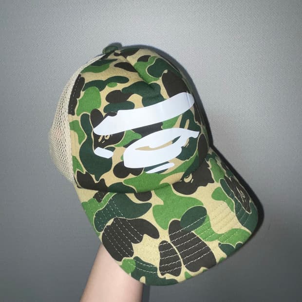 베이프 23 ss ABC 카모 페이스 매쉬 캡 모자