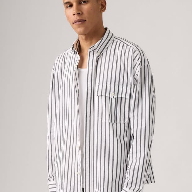 리바이스 잔트 크롭 셔츠 L