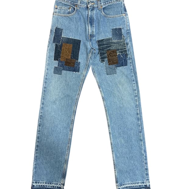00's levi's repair jeans