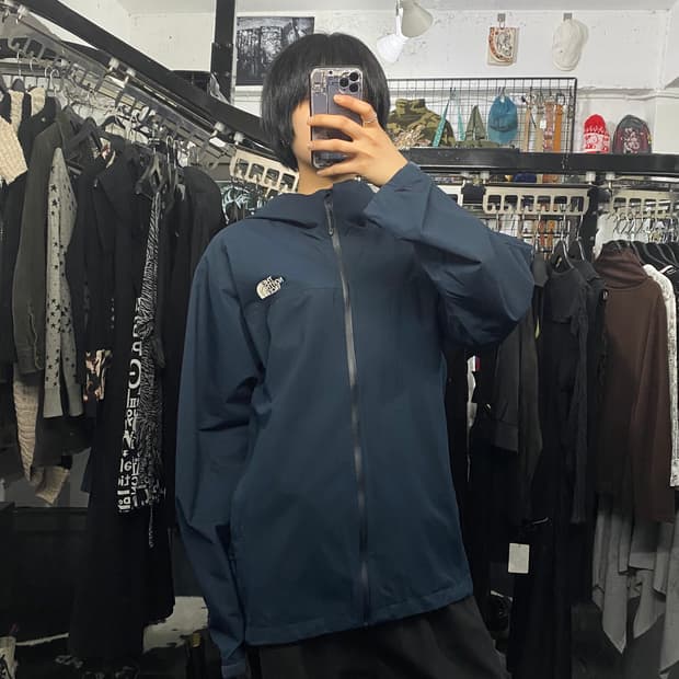 The North Face 로고 디테일 후드 바람막이