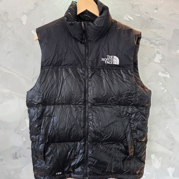 노스페이스 700 눕시 패딩 조끼 블랙 95size