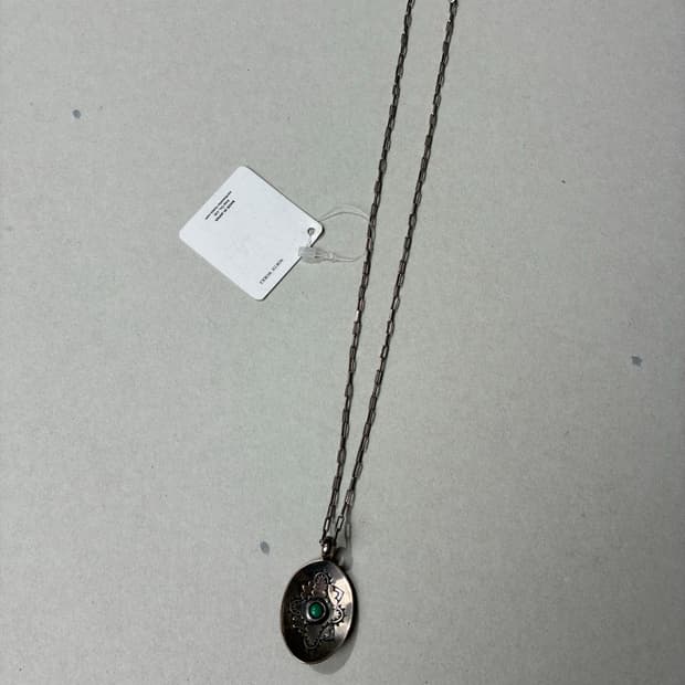 노스웍스 나바호 스탬프 터키석 펜던트 목걸이 O/S