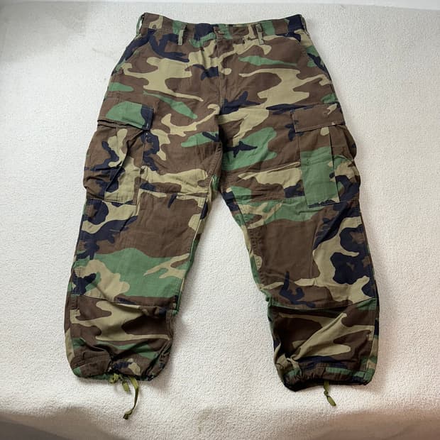 34 90s BDU 군용 밀리터리 카모 카고 팬츠