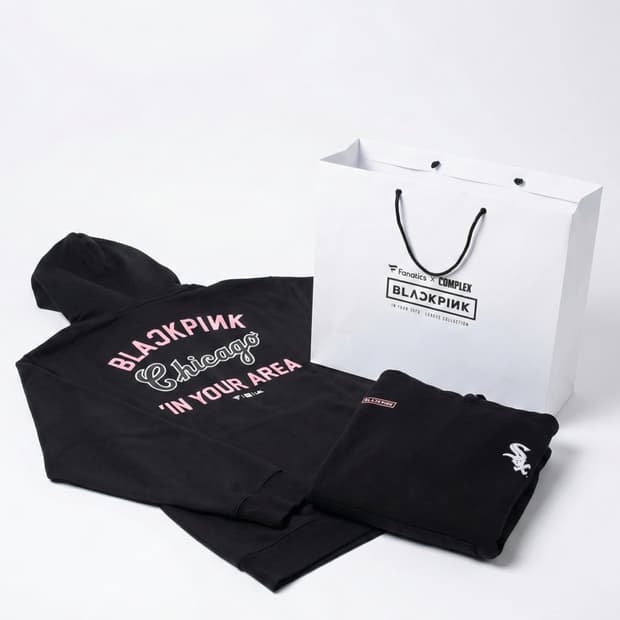 새상품 블랙핑크 MLB 시카고 화이트삭스 후드티 한정판 XXL