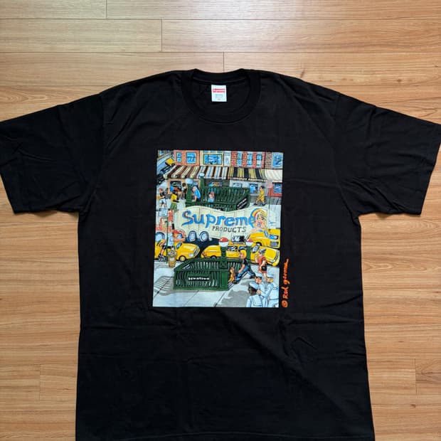 [XL] 슈프림 맨하탄 티셔츠 블랙