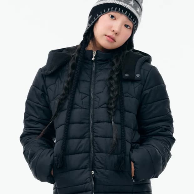 뚜오미오 STAR PADDED JACKET [BLACK]