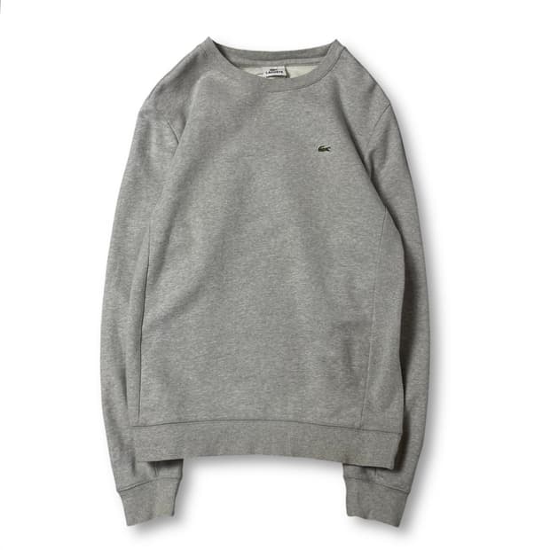 라코스테 로고패치 그레이 맨투맨 4