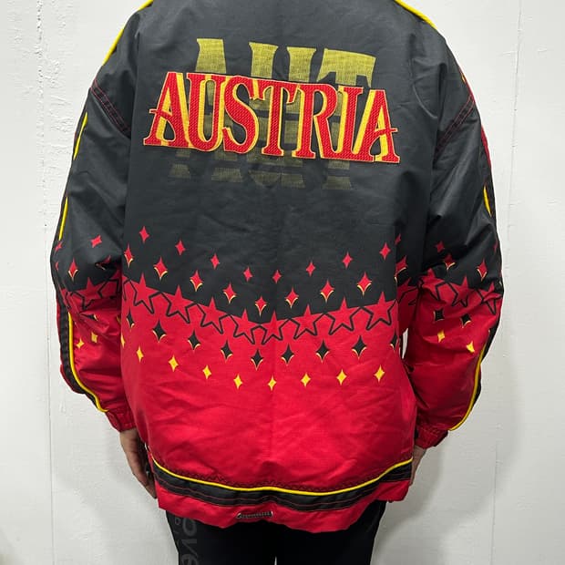 아식스 오스트리아 팀 스키 바람막이 아노락 남성 105-110